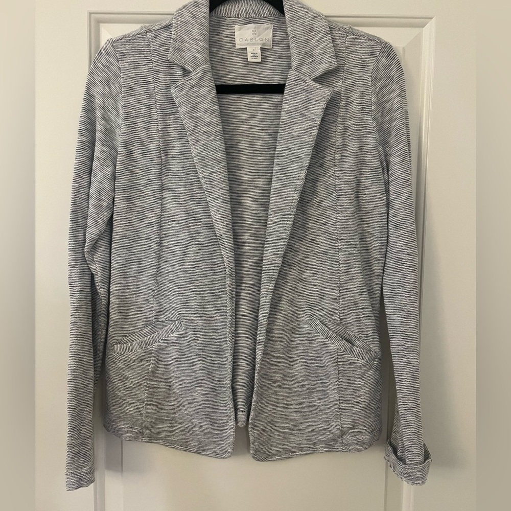 Caslon Heathered Gray Women's Blazer